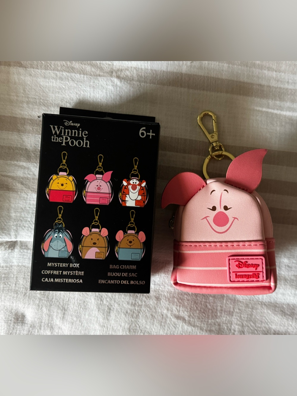 Disney Piglet Mini Bag Charm - Pink